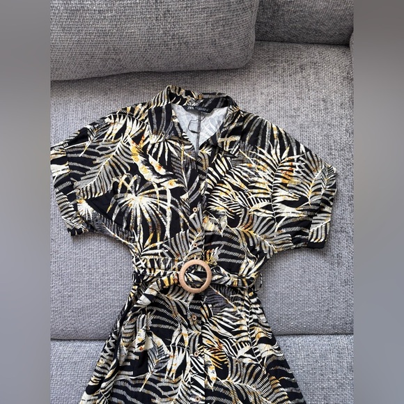 ZARA Tropical Maxi small Dress β Brand New Without Tag - Picture 7 of 12